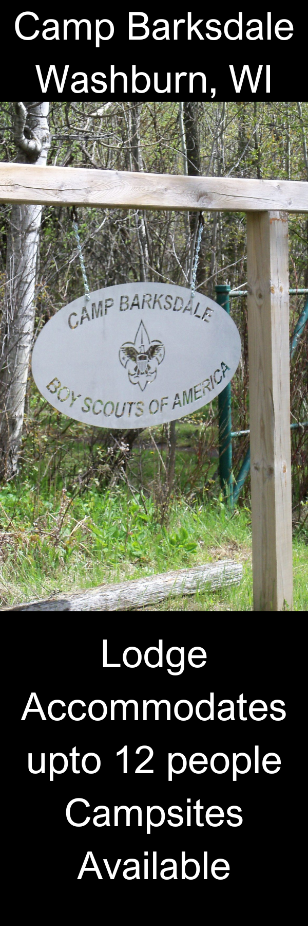 Camp Barksdale, BSA camp, Washburn, WI, Voyageurs Area Council